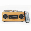 Hifi Bamboo Bluetooth Wireless Small Portable Speaker Rechargeable Home Decor Blue Tooth Speakers with Fm Radio corporate gift