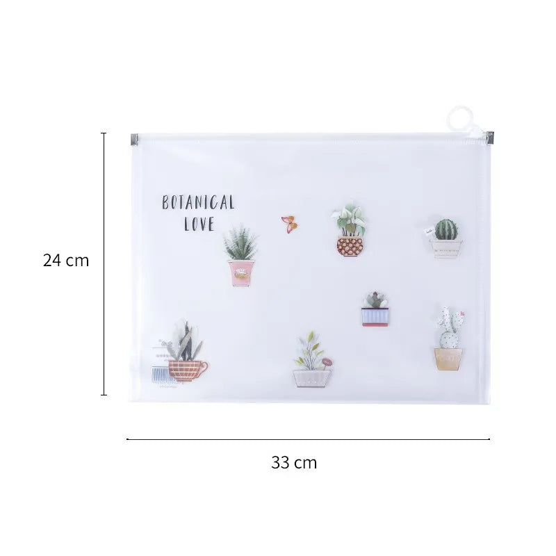 Stationery File Holder Student Children Office Supplies Storage Documents File Bag Folder Cartoon School Teacher Gift