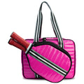 Premium Women's Pickleball Paddle Softback Tote Bag with Down Cotton 50-70L Capacity for Paddles Balls and Accessories