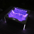 Luxury Outdoor 6 Person Acryl Whirlpool Spa with LED Lights Massage Hydro Swim Spa Hot Tub Modern Design Easy-Set Open Seating