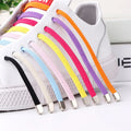 18 Colors 8MM Widened No-Tie Elastic Durable Nickel-Free Eco-Friendly Customizable Colors Logo Shoelaces Adults Children Brass