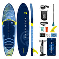 Skatinger 2024 Adult Sup Traveling Fishing Board PVC Inflatable Stand-Up Surfboard with Pump and Bag Accessory