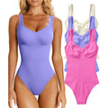 Women's Sexy One Piece Top Knitted Rib Sports Top Comfortable High Elastic Seamless Sleeveless Bodysuits