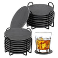 Bulk Wholesale Black Square Slate Coasters Eco-Friendly Customizable for Weddings/Banquets/Restaurants Accept Small Orders