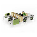 Modern Design Convertible Extendable Modular Staff Office Workstation Desk with Cubicle