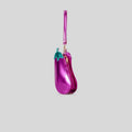 Creative Cute Female Portable PU Single Shoulder Crossbody Messenger Bag Eggplant Bucket Style