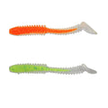 New Bionic Soft Bait 75mm 3.6g Pvc Paddle Tail Soft Worm Lure With Fishy Smell Fishing Swimbait 6Pcs / Bag