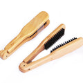Wooden Handle Folding Cleaning Brush with Soft Boar Bristle