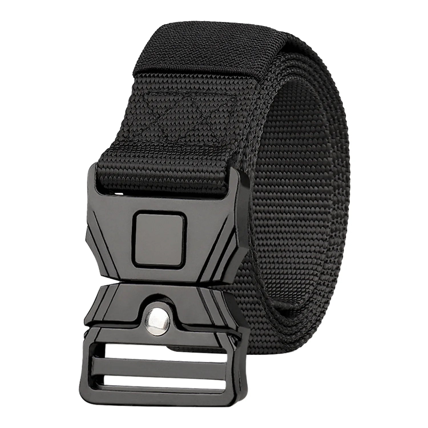 2025 New Arrival Quick Release Metal Buckle Tactical Belt Alloy Buckle Fabric Belt for Men