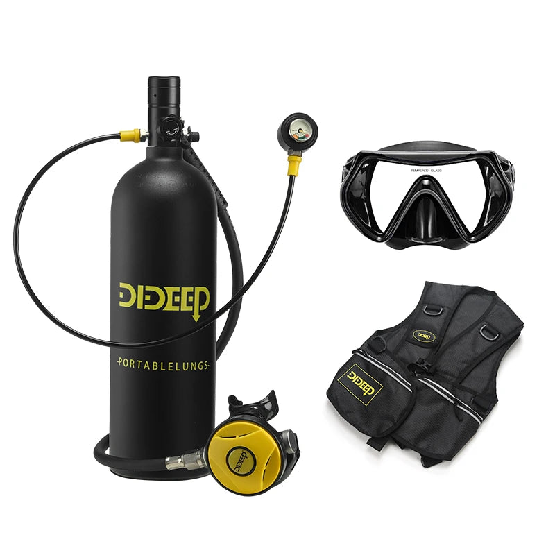 DIDEEP High Pressure 2L Underwater Diving Mini  Cylinder Set