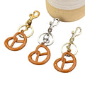Man Women Pretzel Biscuits Bread Purse Charms Cookie Xmas Food Keychain Pendant for DIY Keyring Jewelry Bag Key Accessories Gift