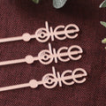 Personalized Rose Gold Acrylic Drink Stirrer Swizzle for Wedding Party