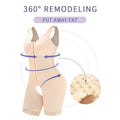 Buckles up Body Shaper Tummy Control Crotchless Slimming Bodysuit Shapewear for Women
