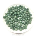 Burma Jade Grade a Large Hole Round Bead Jade Beads Bulk Bucket Bead Ice Seed Jade Accessories Diy Bracelet
