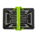 Shopping Basket Supermarket Gray Color Super Market Shopping Basket Folding Shopping Basket