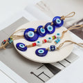 Spiritual Turkish Blue Eyes Car Hanging Pendant Hot Fatima's Lucky Hand Charm Car Drop Pendant for Home or Car Interior Decor
