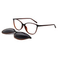TR90 Ultralight Cat Eye Sun Glasses for Women Eyeglasses Frame With Polarized Magnet Clip on Sunglasses Female Uv400 Oculos De