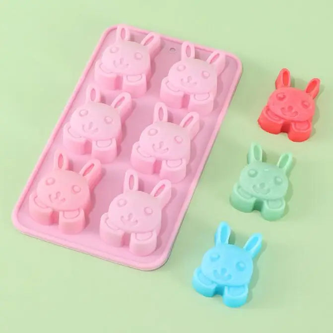 HY Silicone Easter Rabbit Cake Molds for Baking Dessert Rabbit Mould Mousse Cake Decorating
