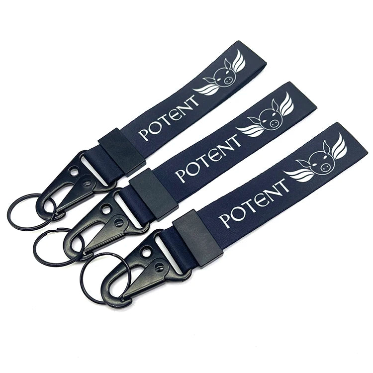 Promotional Advertising Items Printed Polyester Wrist Keychain Lanyard Short  Wrist Lanyards No Minimum Order