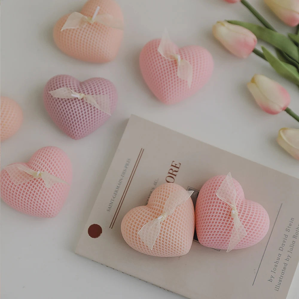 Luxury Scented Candle Custom Novelty Candles Valentine's Day  Heart Candles