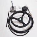 Central Console for Inflatable Boat RIB Boat Center Console Steering System with Steering Cable Inflatable Boat Steering Frame