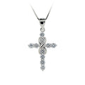 Small Cross Sterling Pure Silver Christian Cross Jewelry Charm Gothic Pendant Cross 925 for Necklace