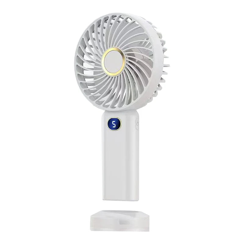 Wholesale Mini Rechargeable Ventiladores Portable Personal Desk Table Hand Held Usb Led Small Fan With 2400mAh Battery