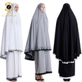 Zaynab Jilbab Women'S Dresses Modest Jilbab Muslim Dress Ladies Satin Kimono Khimar Women Muslim Dress Jilbab