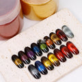 22 Colors 3D Cat Eye Nail Powder Magnetic Chrome Pigment Galaxy Gel Polish 22-COLORS MAGNETIC NAIL Chrome Powder