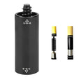 Aluminium  Billiard  Pool Cue Middle Cue Extension Connect Shaft and Butt Suit for 3/8-8 Teeth  and Unilock 3/8-11 Teeth Cues