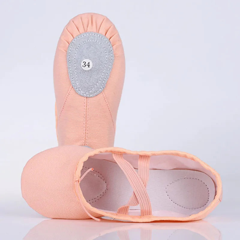 Factory Wholesale Professional Ballet Dance Wear Shiny Satin Flesh Ballet Pointe Shoes for Girls Genuine Leather Lace Soft