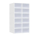Plastic Shoe Box Organizer Transparent Drop Front Shoe Box Small Shoe Storage Box for Women