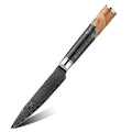 Premium 5 Inch Utility Knife 67 Layers VG10 Damascus Kitchen Knives with Wood Resin Handle Utility Knife on Sale