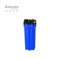 Factory Price 10" Inch Clear/Blue/White Filter Housing With Brass Inlet/Outlet