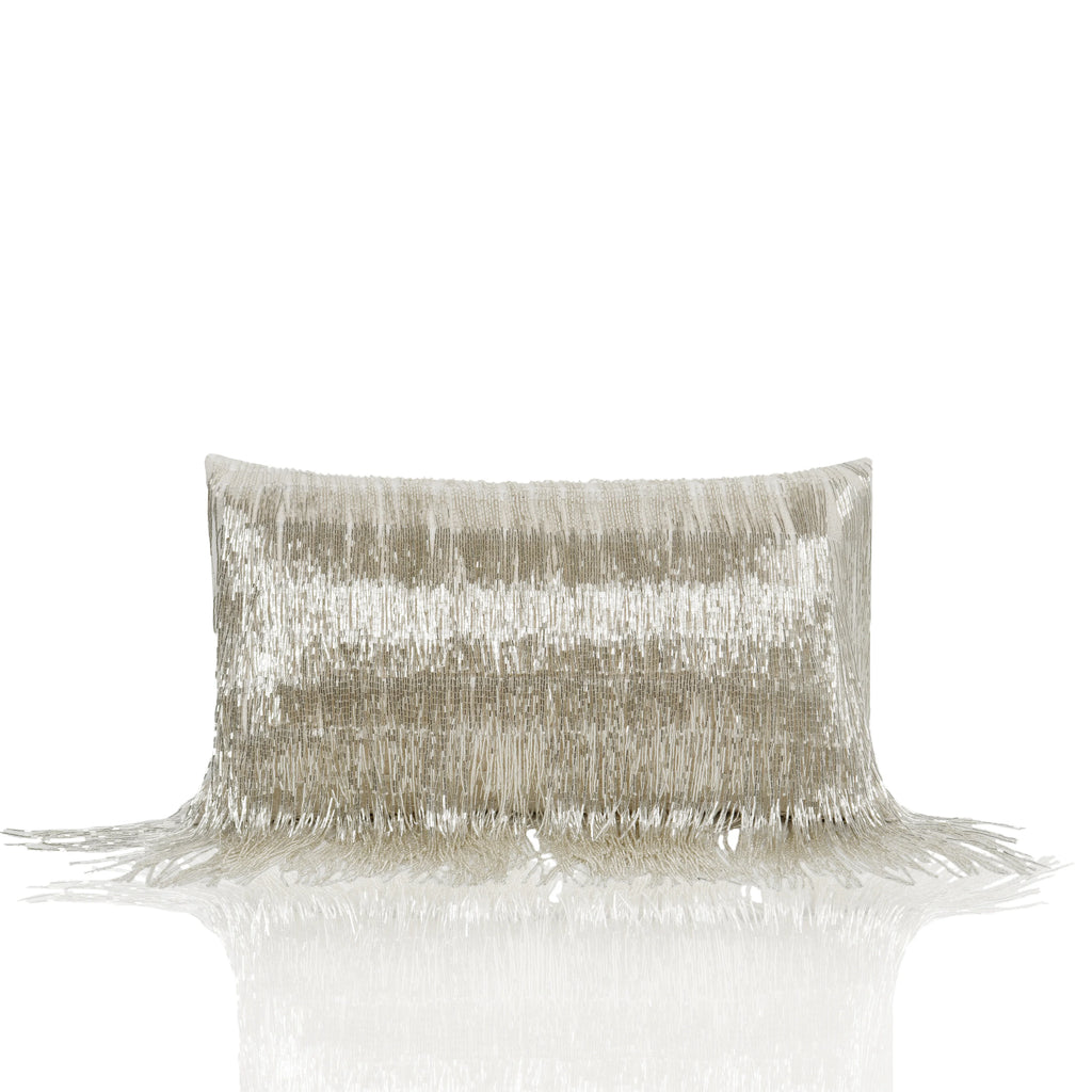TIFFHOME 30*50cm Handmade Tassel Home Pillow Case High Quality  Modern Luxury  Pillow Cover Beaded Decorative Cushion Portable