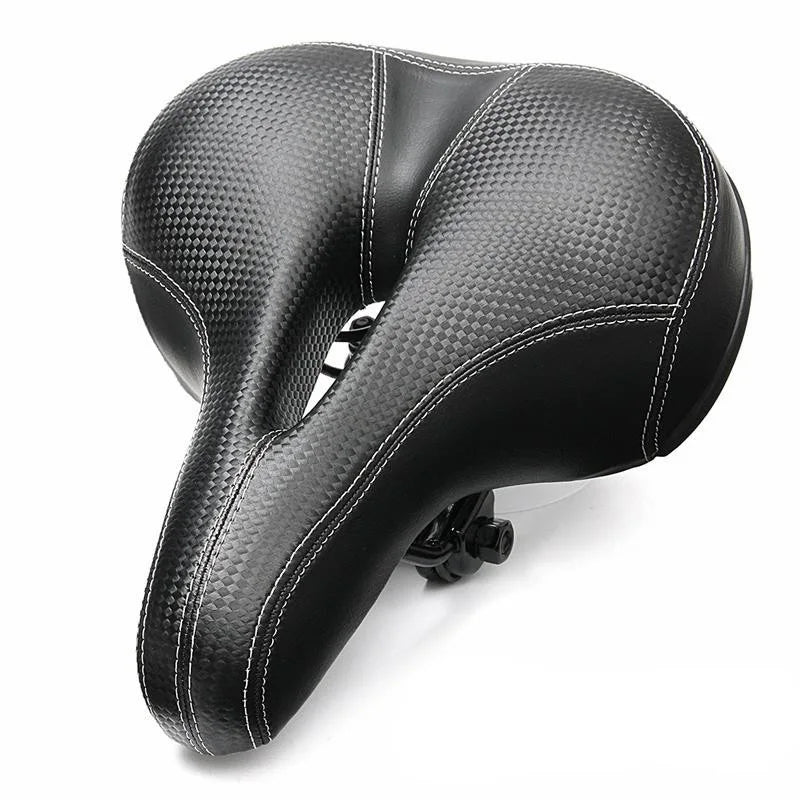 YOUME Thickened Sponge Soft Bicycle Cushion Simple Style Mountain Bike Saddle Seat Ventilation Shock Absorption for Big Butts