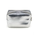 Luxury Shiny Metallic Effect Private Label Travel Cosmetic Bag Professional Pu Leather Makeup Toiletry Bag