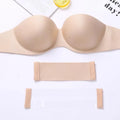 Factory New Arrival Ladies Strapless Push-up Bras Wide Color Options Sexy Seamless Bandeau Convertible Solid No Panties Required
