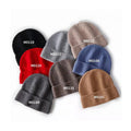 Sample Support Custom Hot Selling Digital Printing Hand Embroidery Travel Warm Soft Stretchy Merino Wool Ribbed Beanie Hat