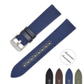 Somiis So206 18mm 20mm 22mm 24mm Genuine Leather Nylon Strap for for Watch 42mm/46mm Active 2 S3 for GT/2/2e/Pro