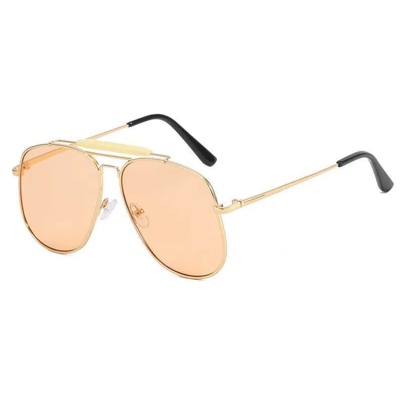 1127 Toad Sunglasses Women's Metal Large Frame Sunglasses 2024 New Sunglasses
