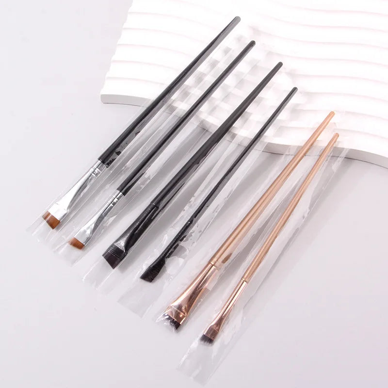 Private Label Eyebrow Makeup Brush Custom Logo Cosmetic Eyeliner Brush Beauty Cosmetic Tools