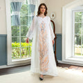 Abaya for Eid Marrocan Kaftan Abaya Women Muslim Dress2023 Dubai Eid Floral Dress