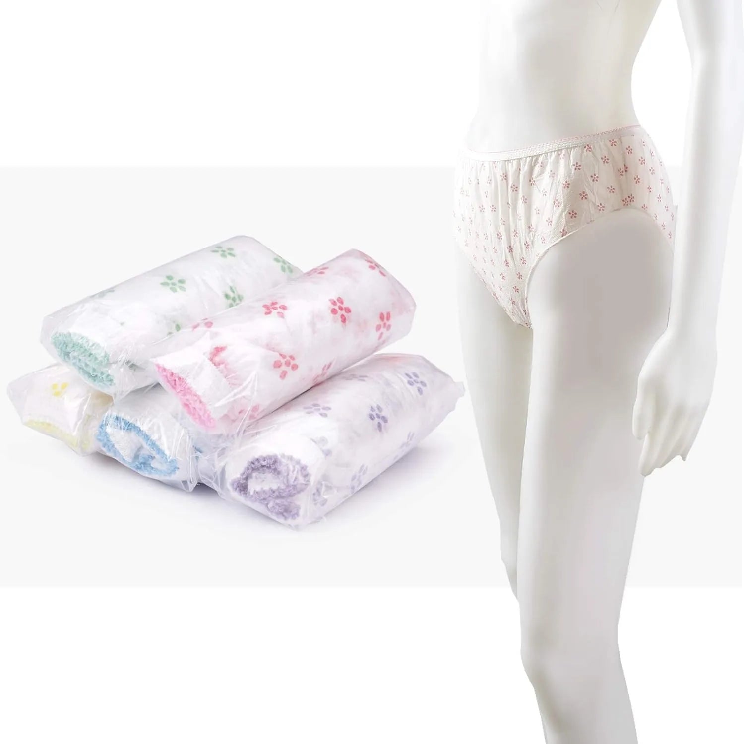All Sizes Available Women Disposable Non-woven Briefs Ladies Discreet Panties for Travel and Spa