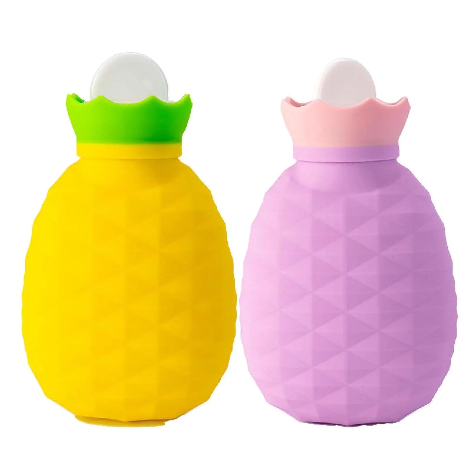 Silicone Pineapple Hot and Cold Water Bottle Hand Warming Hot Compress Pain Relief with Cold Compress Water Bottle Bag