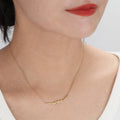 OEM Women's Elegant Gold Plated Brass Choker Necklace Number Shape Pattern Pearl Diamond Weddings Parties Religious Accessory