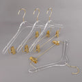 Luxury CoatCustom Acrylic Hangers with logo Clothes Skirts Hanger Clips