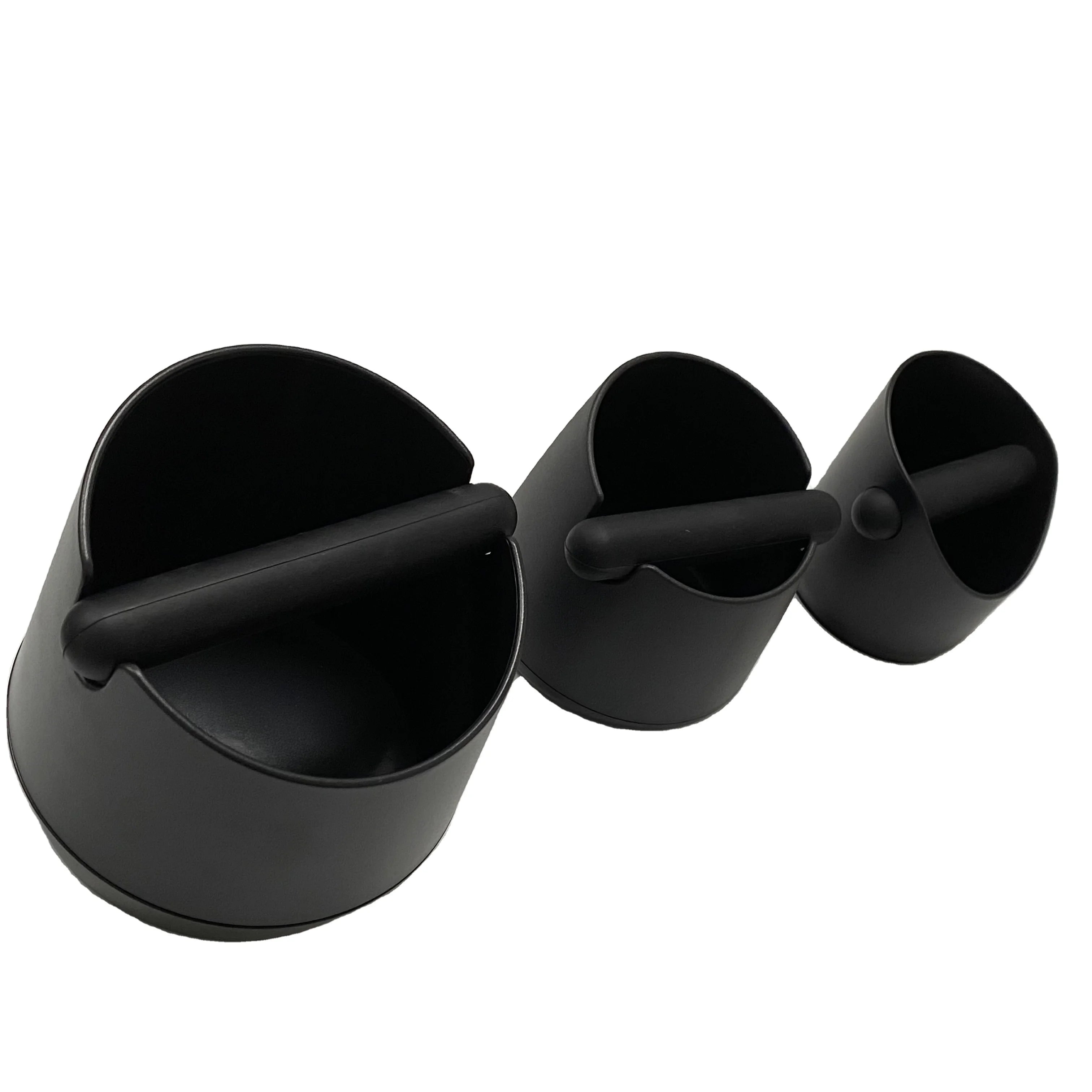 Large Capacity Durable Coffee Knock Box Non-slip Box Black Barista Tool Coffee Accessories Residua