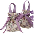 Customized Logo Recyclable Flower Printed Drawstring Pouch New Design Cotton Wedding Candy Canvas Sachet Gift Bags