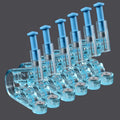 First Generation Disposable Stainless Steel Body Clear Gem Earring Piercing Body Stud Party Wholesale Sterilized Ear Piercing